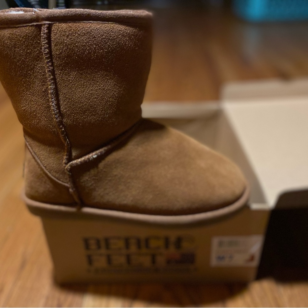 Suede Sherpa Lined Australian Boots size 7 NWT - Picture 10 of 11